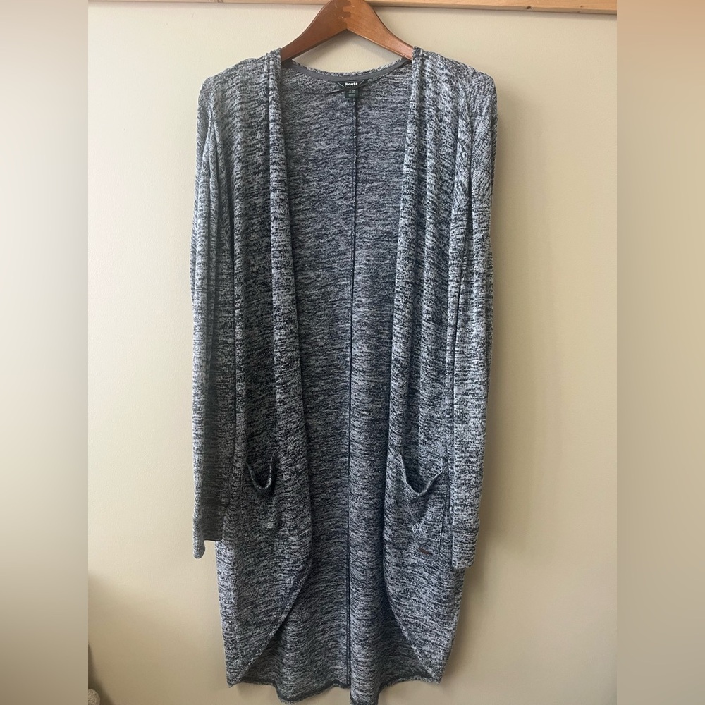 Roots Heathered Gray Women's Cardigan